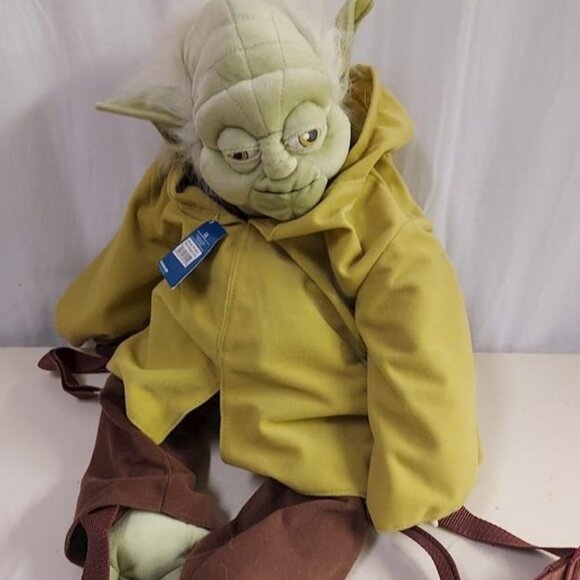 NWT Yoda Star Wars Plush Backpack by Comic Images Jedi Master 24